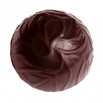 Chocolate World CW2361 Polycarbonate Truffle Hemisphere Half Sphere Ø27 - 27 x 27 x 13 mm - 6gr - 5x8 Cavity - 275x175x24 mm ...