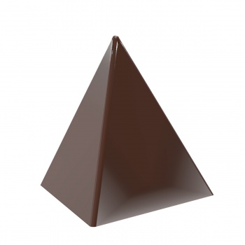 Chocolate World CW1680 Polycarbonate Pyramid Topper Chocolate Mold - 31 x 27 x 30 mm - 5.5gr - 3x7 Cavity - 275x135x24mm Mode...