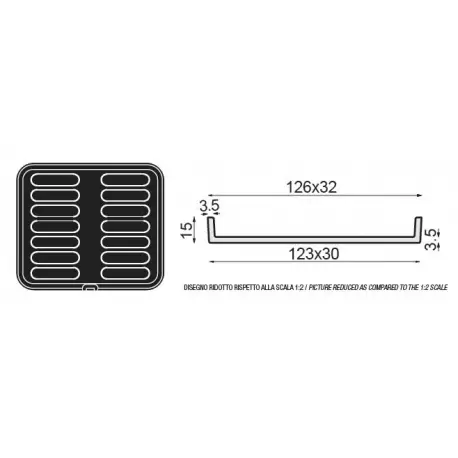 Pavoni PLATES 38 PAVONI Cookmatic Long Oval Finger Eclair Shell Plates - 120 x 30 x 16 mm - 14 Cavity - Plates Only Other Mac...