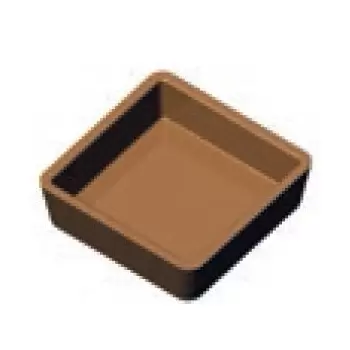 Pavoni PLATE 34 PAVONI Cookmatic Small Straight Edges sQUARE Tart Shell Plates 70 x 70 x 20 mm - 12 Cavity Other Machines