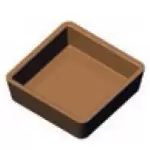 Pavoni PLATE 34 PAVONI Cookmatic Small Straight Edges sQUARE Tart Shell Plates 70 x 70 x 20 mm - 12 Cavity Other Machines