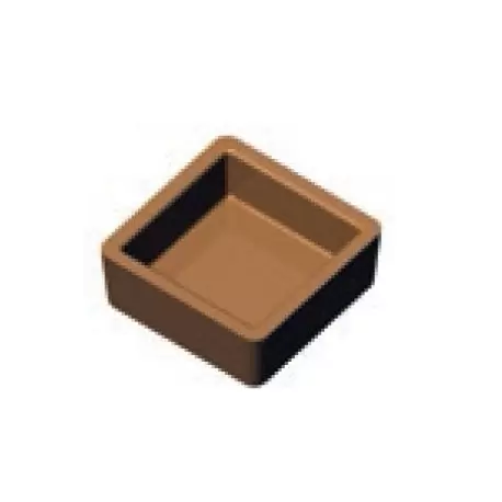 Pavoni PLATE 27 PAVONI Cookmatic Small Square Straight Edges Tart Shell Plates 40 x 40 x 20 mm - 30 Cavity Other Machines