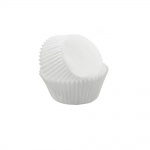Paper Chocolate Candy Cups No.4 - 1''x 3/4'' - White - 1000pcs