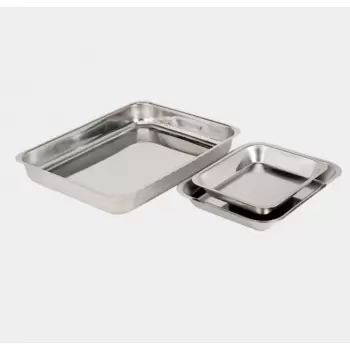 De Buyer 3280.27 De Buyer Heavy Duty Stainless Steel Rectangular Dish 29 x 24 x 4 cm Home