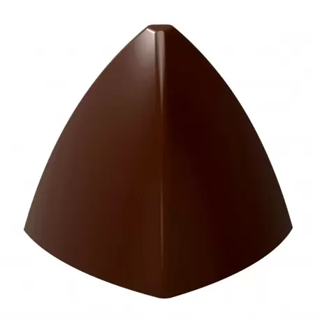 Chocolate World CW1924 Polycarbonate Pyramid Chocolate Mold - 31 x 31 x 26.5 mm - 9.5 gr - 3x7 Cavity - 275x135x24mm Modern S...