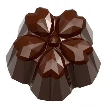 Chocolate World CW1918 Polycarbonate Sakura Origami by Kohei Ogata Chocolate Mold - 31 x 30 x 15 mm - 9.5gr - 3x7 Cavity - 27...