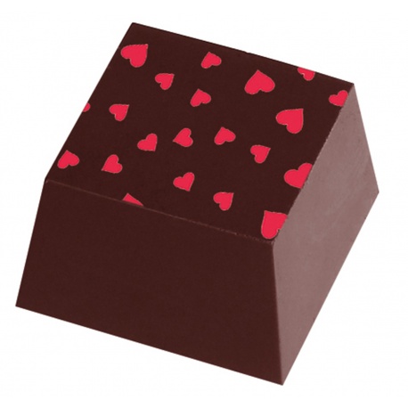 L3003 Chocolate Transfer Sheets - Pink Hearts - Pack of 20 Sheets 