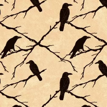 LF019482 Chocolate Transfer Sheets - Black Ravens Birds - Pack of 20 Sheets - 135 x 275 mm Chocolate Transfer Sheets