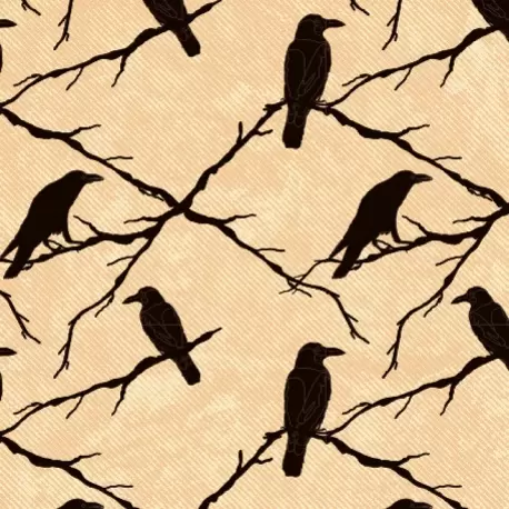 LF019482 Chocolate Transfer Sheets - Black Ravens Birds - Pack of 20 Sheets - 135 x 275 mm Chocolate Transfer Sheets