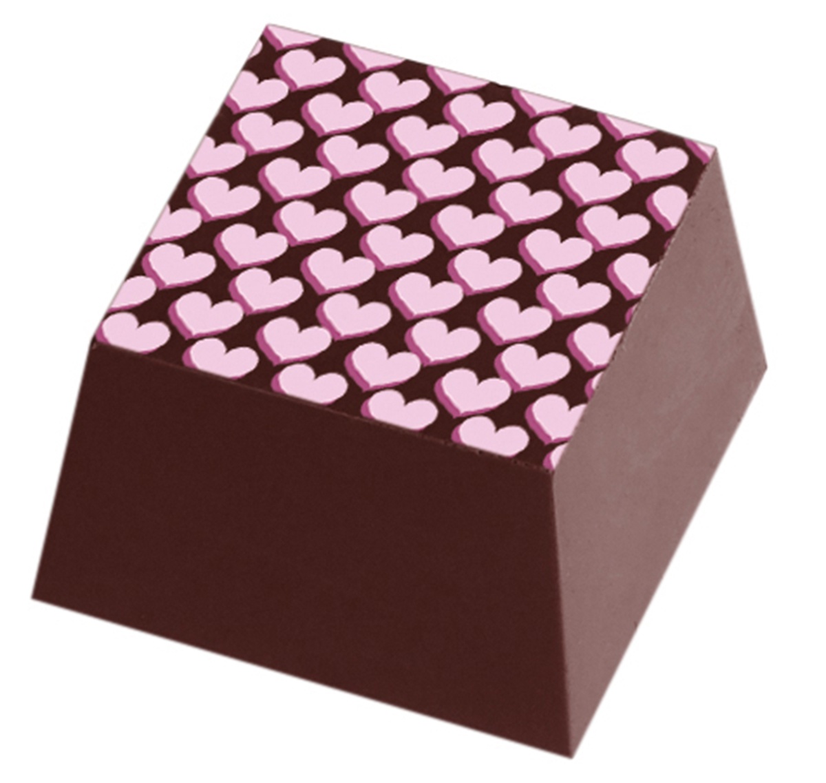 Chocolate Transfer Sheet - Hearts & Vines