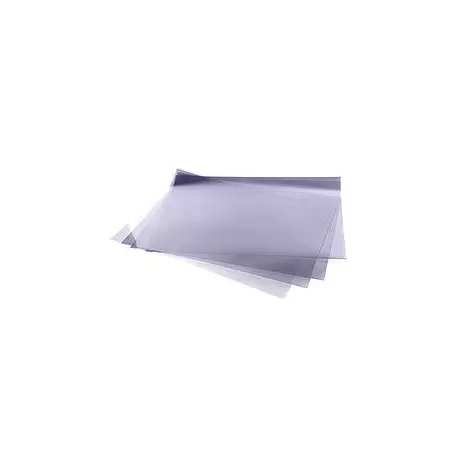 Pastry Chef's Boutique PCBAS162425H Clear HEAVY Acetate Rhodoid Sheets - 16'' x 24'' - 150 Microns - Pack of 25 Acetate Rolls...