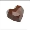 Chocolat Form CF0245 Polycarbonate Chocolate Molds - Origami Faceted Hearts 34x33x20 mm - 13.5 gr - 21 Cavity - 135x275x20 mm...