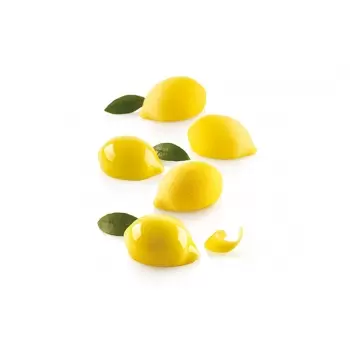 Silikomart Mini Lemon LIMONE & LIME30 Single Part Silicone Mold Set - 55 x 38 x 27 mm - 15 Cavity - 30 ml