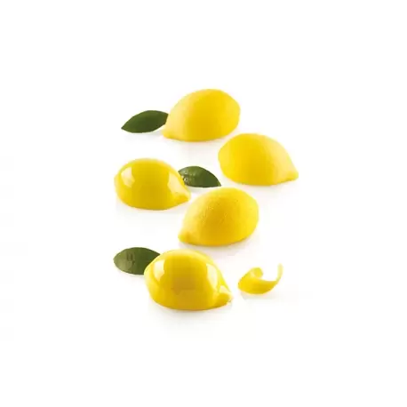 Silikomart 36.282.87.0065 Silikomart Mini Lemon LIMONE & LIME30 Single Part Silicone Mold Set - 55 x 38 x 27 mm - 15 Cavity -...