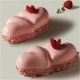 Pavoni PX4370 Pavoni Double Heart Silicone Individual Entremet Mold by Emmanuele Forcone - BELOVED - 127 x 71 x h 38 mm - 9 C...