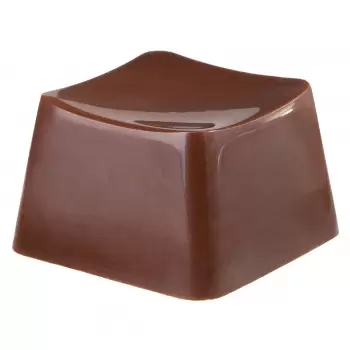 Chocolate World CW1749 Polycarbonate Square Keyboard Key Chocolate Mold - 27.5 x 27.5 x 16.5 mm - 12gr - 3x7 Cavity - 275x135...