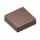 Chocolate World CW2000L03 Magnetic Polycarbonate Flat Square Chocolate Mold - 39 x 40 x 9 mm - 16gr - 4x3 Cavity - 275x135x24...