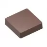 Chocolate World CW2000L03 Magnetic Polycarbonate Flat Square Chocolate Mold - 39 x 40 x 9 mm - 16gr - 4x3 Cavity - 275x135x24...