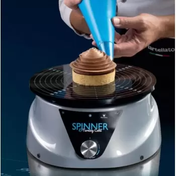 Martellato SPINNER Electric Spinning Cake Turntable - 24 cm Plate Diameter -