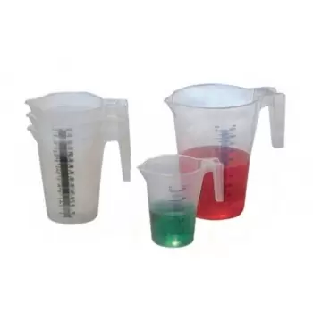 Pastry Chef's Boutique 01788 Plastic Measuring Cup - 1 L - Liter Graduation Measuring Cups and Spoons