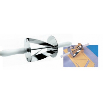 Martellato 03911 Stainless Steel Croissant Cutter - For regular Croissant Cutting - 97 x 210 mm Wheels Cutters & Dockers