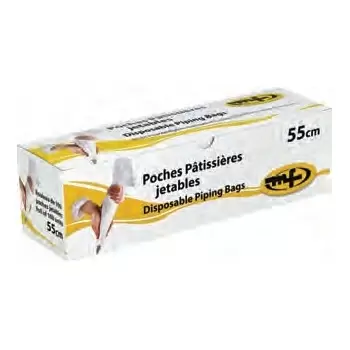 03446 Mallard Ferriere Polyethylene Disposable Pastry Bags 80 Microns - 100 pcs - 55 x 30 cm Disposable Pastry Bags