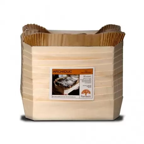 Panibois ARCHD Panibois ARCHIDUC DISCOVERY PACK - 9.5" x 4.5" x 2.75" (10pcs) Wooden Cake Molds