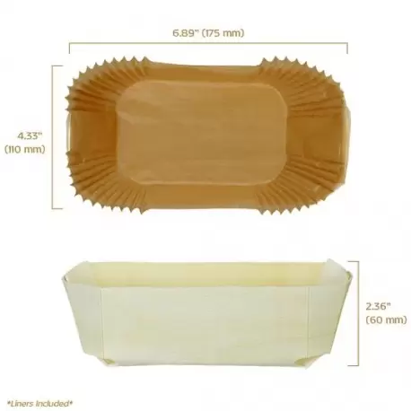 Panibois DUCD Panibois DUC DISCOVERY PACK - 6.88" x 4.38" x 2.38" (10pcs) Wooden Cake Molds