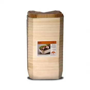 Panibois DUCB Panibois DUC Wooden Baking Mold - 6.88" x 4.38" x 2.38" (Bulk 100pcs) Wooden Cake Molds