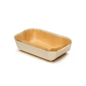 Panibois MARQB Panibois MARQUIS Wooden Baking Mold - 6.88" x 4.38" x 1.5" (200pcs) Wooden Cake Molds