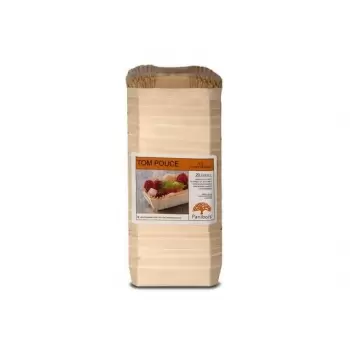 Panibois TPOUCEB Panibois TOM POUCE Mini Wooden Baking Mold - 100g - 4.53'' x 2.38'' x 1.38'' (Bulk 500pcs) Wooden Cake Molds