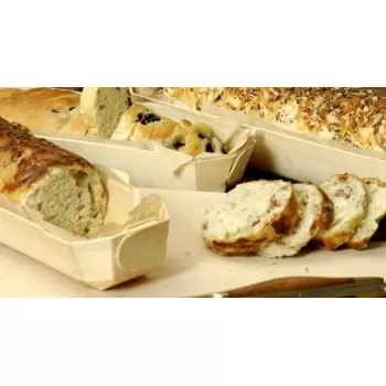 Panibois VICOMTEB Panibois VICOMTE Wooden Baking Mold - 11.5" x 3" x 1.75" (Bulk 100pcs) Wooden Cake Molds