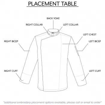 Clement Design CDM-MIBW Men's MILANO Chef's Jacket - Long Sleeve (Black or White) Chef Coats & Jackets