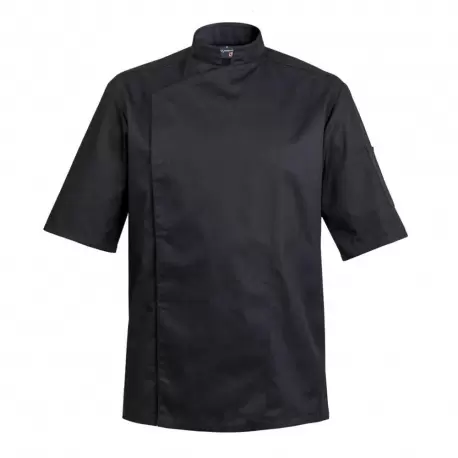 Clement Design CDM-FBW Men's FIRENZE Chef's Jacket - Long or Short Sleeves (Black or White) Chef Coats & Jackets