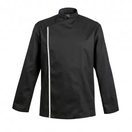 Clement Design CDM-FBW Men's FIRENZE Chef's Jacket - Long or Short Sleeves (Black or White) Chef Coats & Jackets