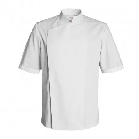 Clement Design CDM-FBW Men's FIRENZE Chef's Jacket - Long or Short Sleeves (Black or White) Chef Coats & Jackets