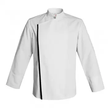 Clement Design CDM-FBW Men's FIRENZE Chef's Jacket - Long or Short Sleeves (Black or White) Chef Coats & Jackets