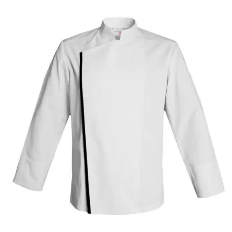 Clement Design CDM-FBW Men's FIRENZE Chef's Jacket - Long or Short Sleeves (Black or White) Chef Coats & Jackets