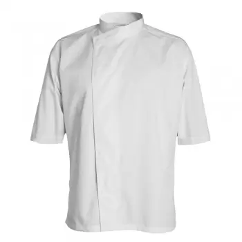 Clement Design CDM-MAW Men's MADISON Chef's Jacket -Long or Short Sleeve (White) Chef Coats & Jackets