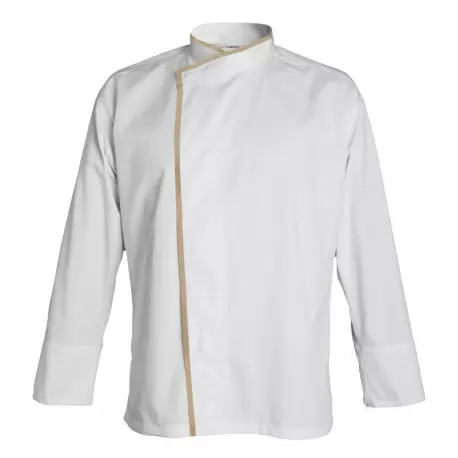 Clement Design CDM-MAW Men's MADISON Chef's Jacket -Long or Short Sleeve (White) Chef Coats & Jackets