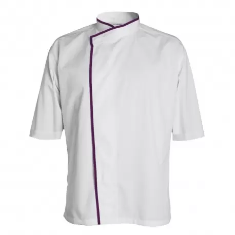 Clement Design CDM-MAW Men's MADISON Chef's Jacket -Long or Short Sleeve (White) Chef Coats & Jackets