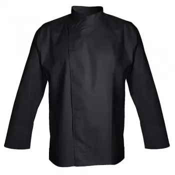 Clement Design CDM-MUB Men's MURANO Chef's Jacket - Long or Short Sleeve (Black) Chef Coats & Jackets