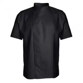 Clement Design CDM-MUB Men's MURANO Chef's Jacket - Long or Short Sleeve (Black) Chef Coats & Jackets