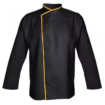 Clement Design CDM-MUB Men's MURANO Chef's Jacket - Long or Short Sleeve (Black) Chef Coats & Jackets