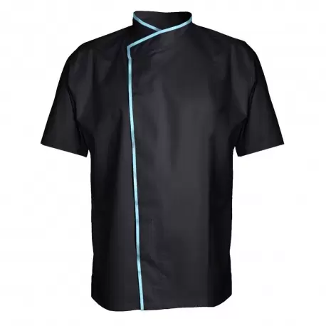 Clement Design CDM-MUB Men's MURANO Chef's Jacket - Long or Short Sleeve (Black) Chef Coats & Jackets