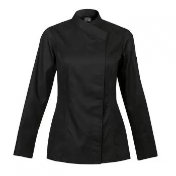 Clement Design CDW-IBW Women's INTUITION Chef's Jacket - Long or Short Sleeve (Black or White) Chef Coats & Jackets