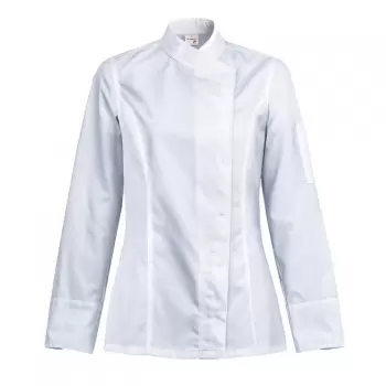 Clement Design CDW-IBW Women's INTUITION Chef's Jacket - Long or Short Sleeve (Black or White) Chef Coats & Jackets