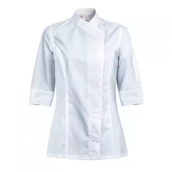 Clement Design CDW-IBW Women's INTUITION Chef's Jacket - Long or Short Sleeve (Black or White) Chef Coats & Jackets