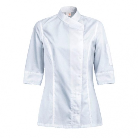 white short sleeve jacket ladies