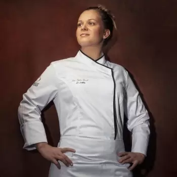 Clement Design CDW-IBW Women's INTUITION Chef's Jacket - Long or Short Sleeve (Black or White) Chef Coats & Jackets